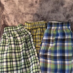 Faded Glory Green Plaid Boys Boxers
